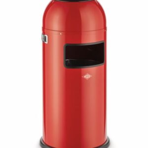 Wesco Ashmaster prullenbak rood met zeef