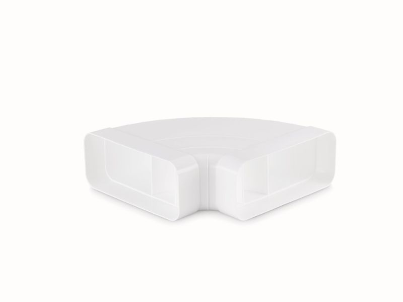 Compair® Flow 150 F-RBH 150 buisbocht horizontaal 90°, wit
