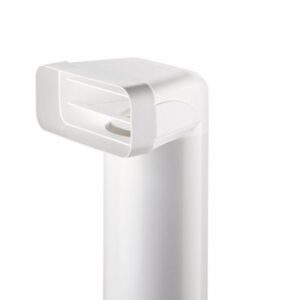 Compair Flow F-UR 150 – Omkeerstuk 90° met Ronde Buis Ø150 mm