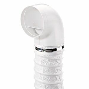 "Compair Flow R-URX 150 mm omkeerstuk 90° – flexibele luchtkanaalbocht voor ventilatie"