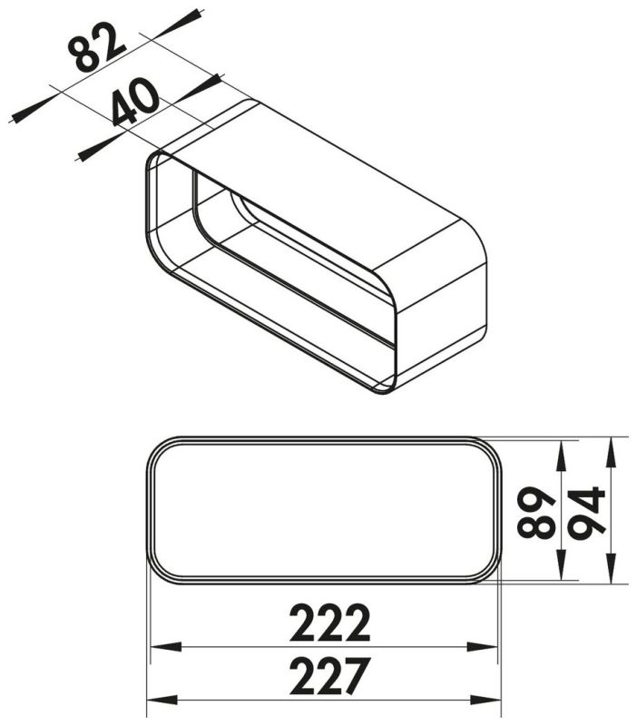 Compair® Flow 150 F-RVB 150 buisverbinding, wit - Afbeelding 2
