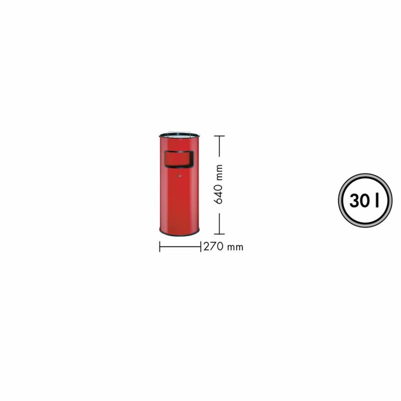 Wesco staande asbak 30 met zeef - Afbeelding 3